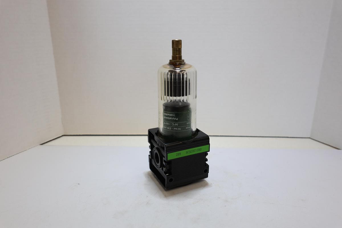 Used Bosch Rexroth 0821303536 Pneumatic Air Filter Assembly 230 PSI Used