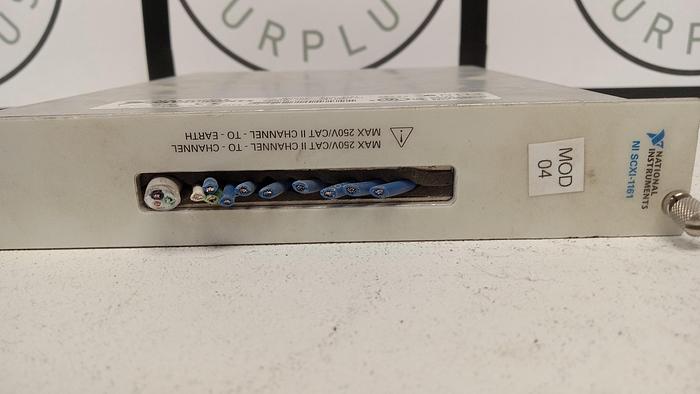 Used National Instruments NI SCXI-1161 8-Channel Power Relay Switching Module Unit GH103