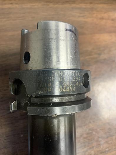 Used Tooling Innovations HSK63ASF-075-394 Shrink Fit Tool Holder GHA-gs22