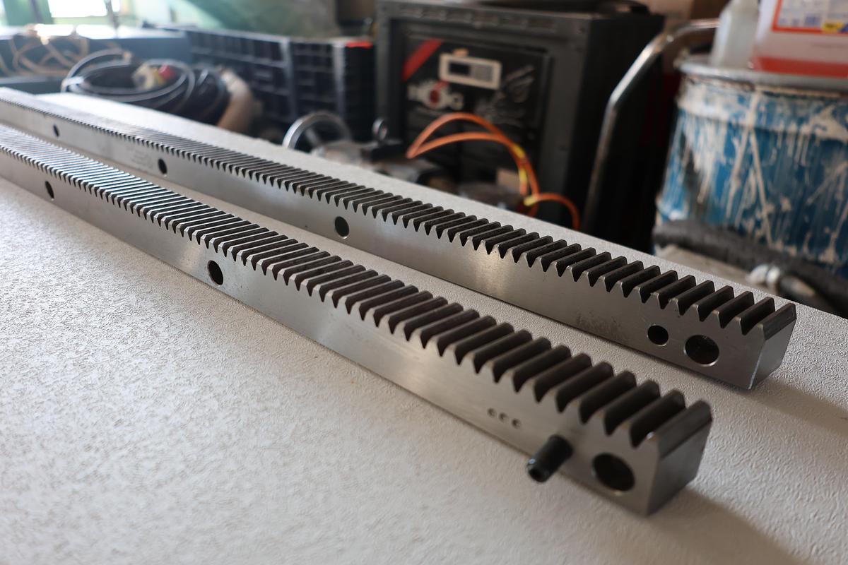 Used Molinati SRL CNC Precision Gear Rack Pair 35.5" P/N 23843836 Used
