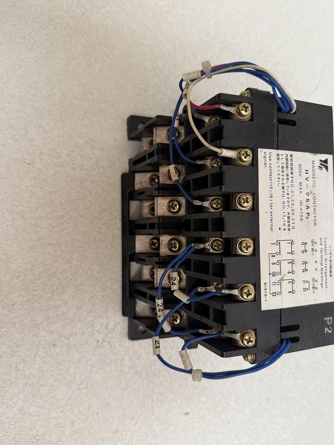 Used Yaskawa HV-75AP2 Magnetic Contactor 600V 75A N1978 Industrial Electrical GHA-157-C3