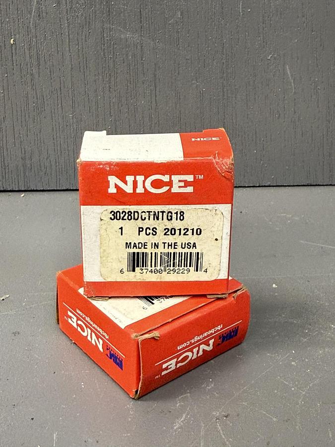 Used (2 PACK) NICE 3028DCTNTG18 BEARING GHA-GS18