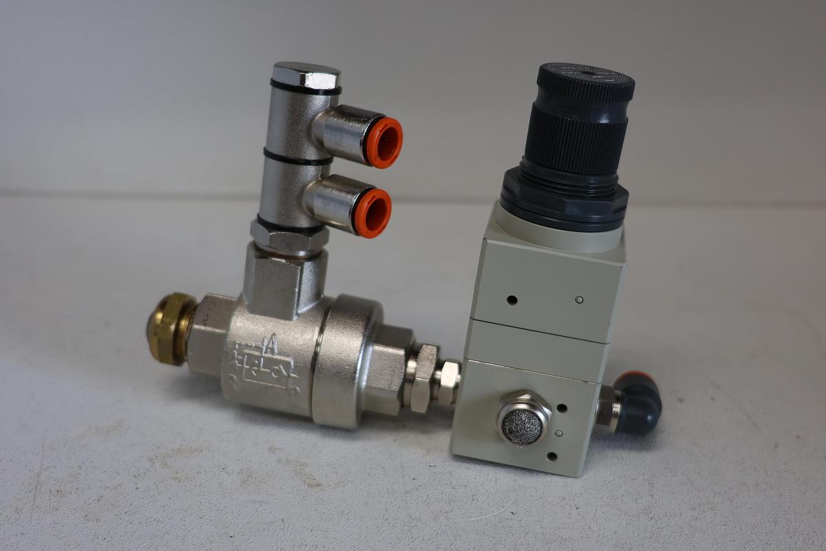Used Metal Work Pneumatic 5512400 GS 1/4' Precision Pressure Regulator Series 70 Valve (145 psi)10 bar GHA-189
