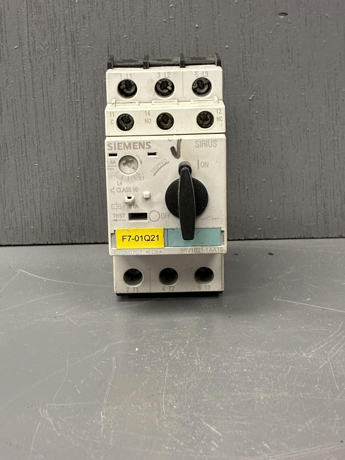 Used Siemens 3RV1021-1AA10 Motor Protection Circuit Breaker GHA-160