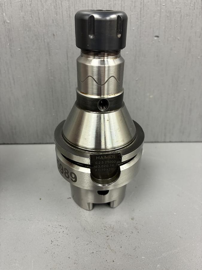 Used HAIMER G 2.5 25000 A63.020.16.3 COLLET CHUCK TOOL HOLDER GHC-7