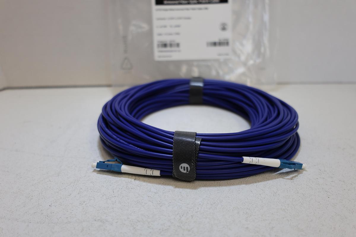 FS.com 30M Armored Fiber Optic Patch Cable LC/UPC-LC/UPC Single Mode