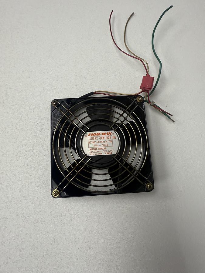 Used (3) Flowmax 4710 PS-20W-B30 Fans AC200V 50/60Hz 14/11W GHC-26