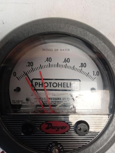 Used DWYER Photogenic Mounted Relay and Pressure Gage Switch 3, 862, 416 GH