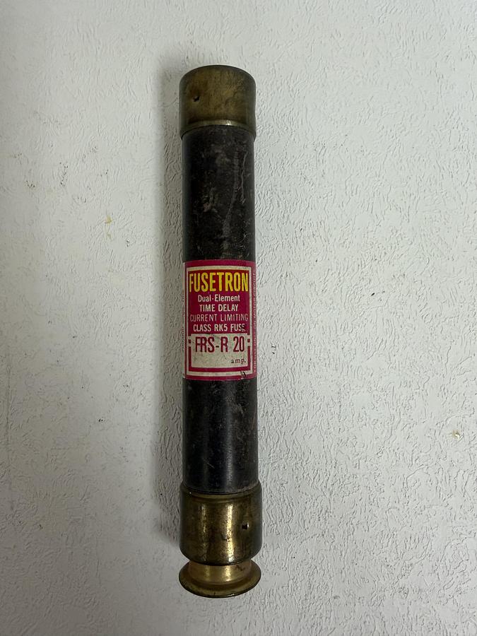 Used FUSETRON FRS-R-20 Time Delay Fuse Class RK5