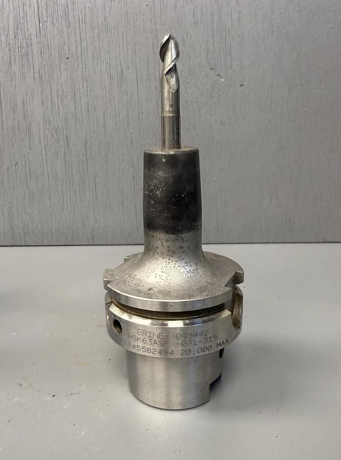 Used Briney HSK63ASF-031-315 Shrink Fit Tool Holder GHA-GS64