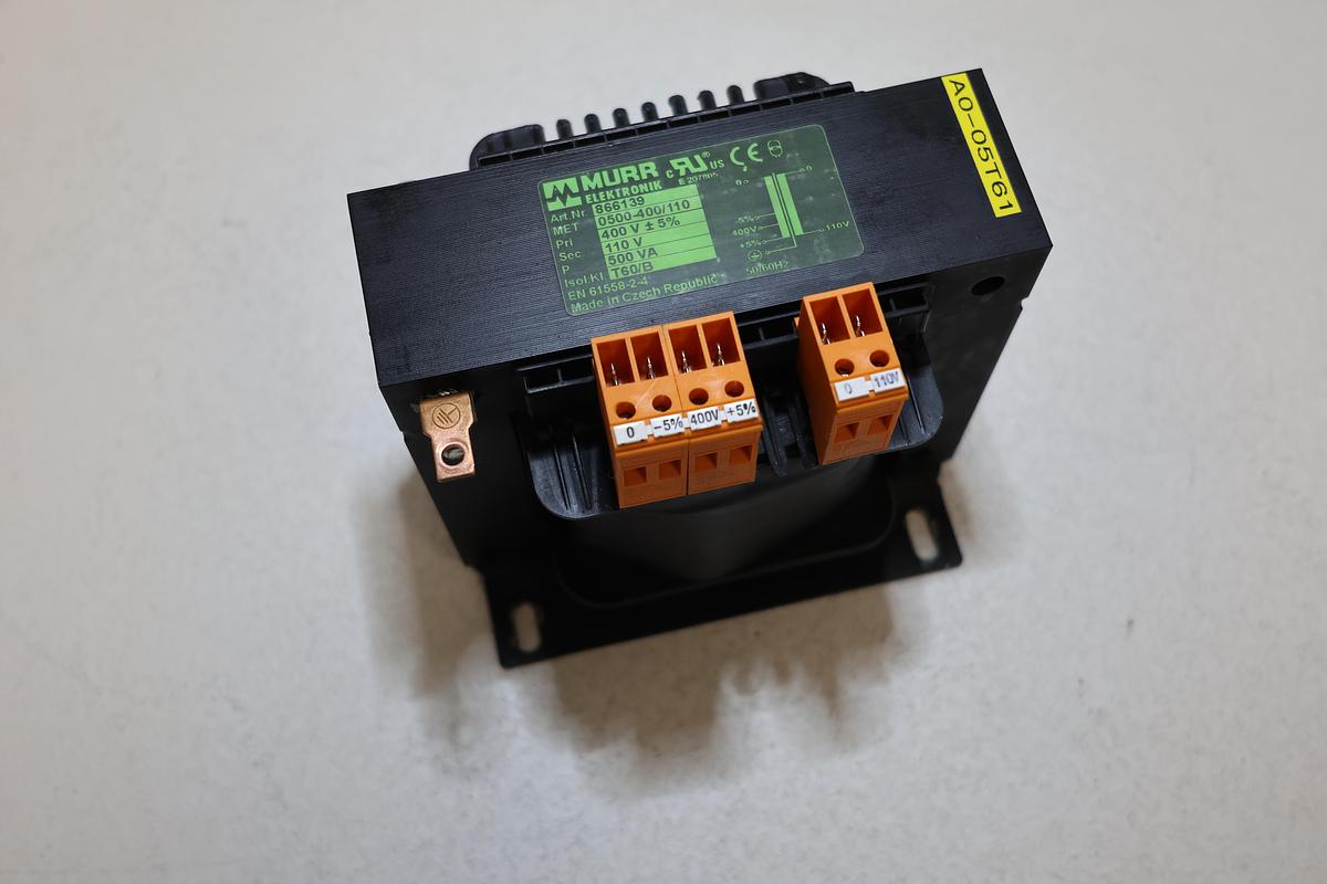 Used Murr Elektronik 866139 500VA Control Transformer 400V to 110V Used