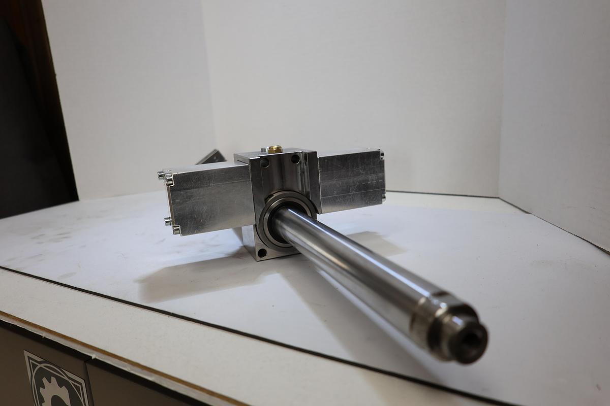 Used Lot of 2 Uniteam 1-1/8" Bore Linear Hydraulic/Pneumatic Cylinders Used