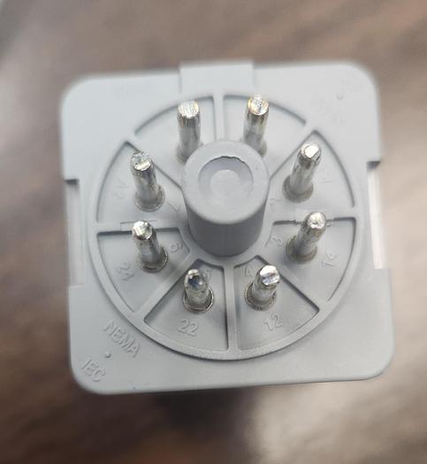 Used NEW! Dayton 5X827N DPDT-16 AMP Octal Relay -120VAC