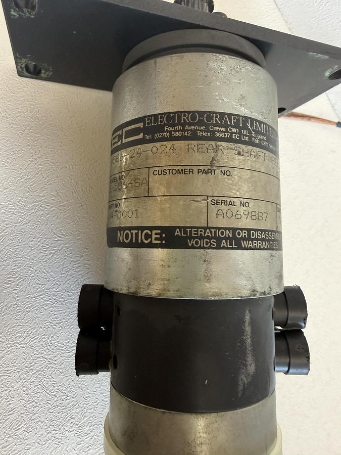 Used Electro-Craft E586-SA Stage Motor, 300mm, 0586-24-024 GHA-93