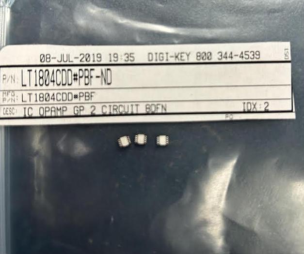 3 pcs - LT1804C00#PBF-ND IC OPAMP Gp 2 Circuit 8DFN - GHB-63D7