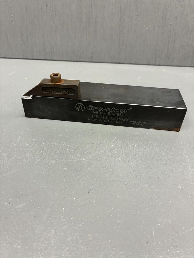 Used Greenleaf 415316-125VGS Lathe Grooving Profiling Turning Tool Holder GHC-10