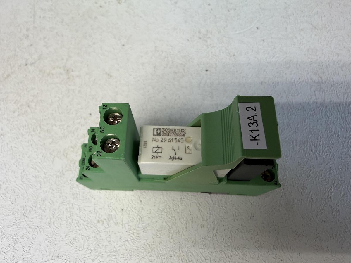 Used (Lot of 3) Phoenix Contact 2833521 Relay Modules w/ 2961545 Relay Bases GHA-181