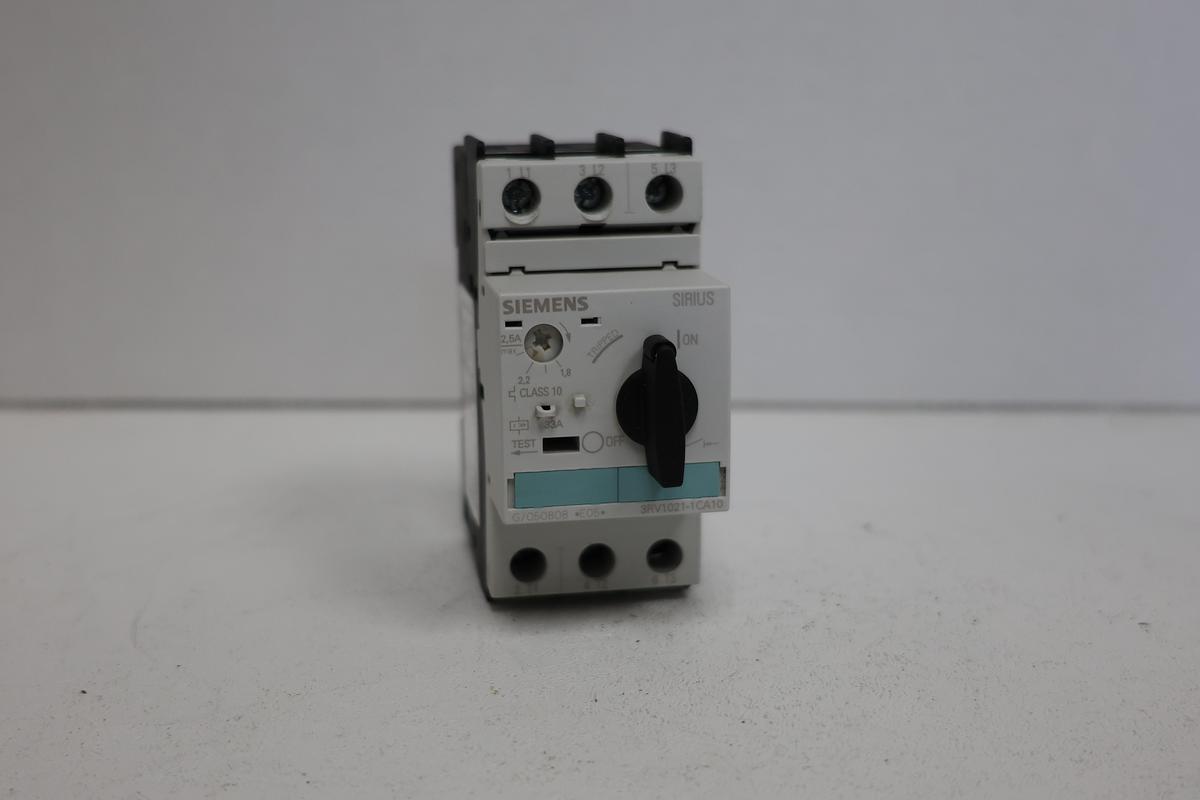 Used Siemens 3RV1021-1CA10 Motor Protection Circuit Breaker GHA-140