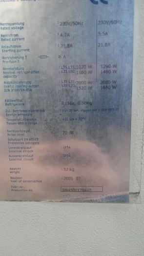 Parts Only Rittal SK3367.200 Enclosure Cooling Unit 230V GH600