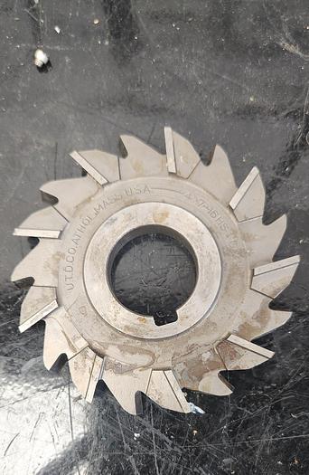 Used 4 x 7/16 x 1-1/4" HSS Side Milling Cutter - Staggered Tooth - CHB-49