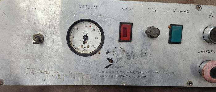 Parts Only  QVAC PC1824 Series Vacuum Former Control Panel - GHB-51