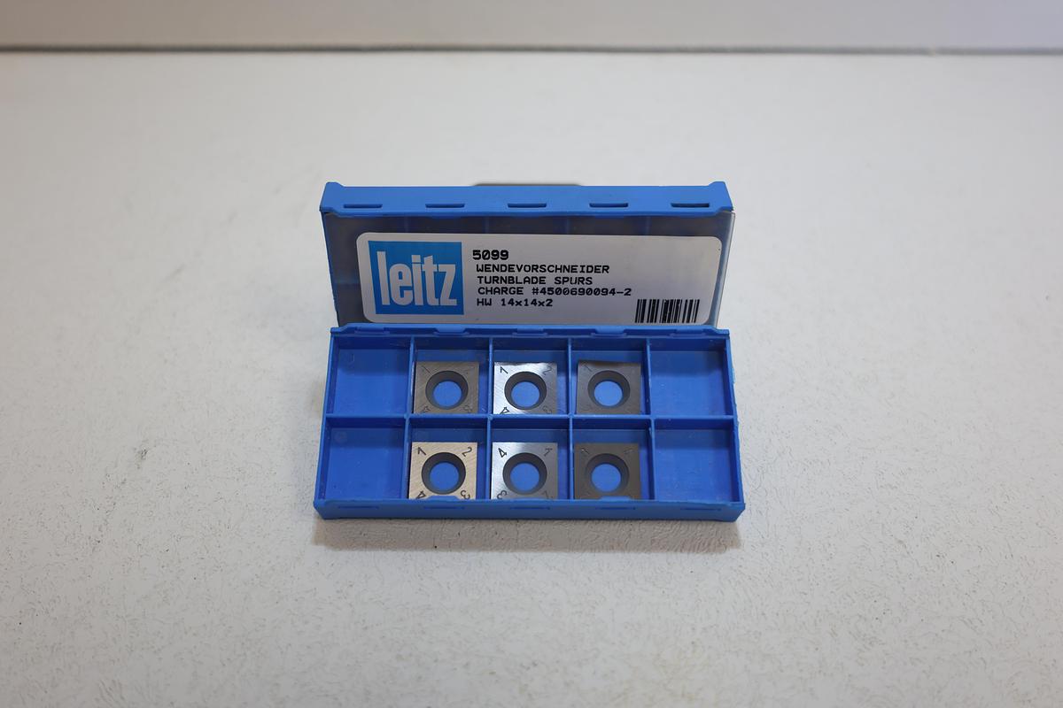 Leitz 5099 Wendevorschneider Turnblade Spurs HW 14x14x2 Carbide Inserts 16pcs NEW