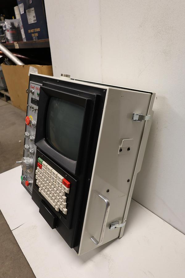 Used Fadal CNC 88HS Control Panel Operator Console CRT Keyboard Emergency Stop GHA-12