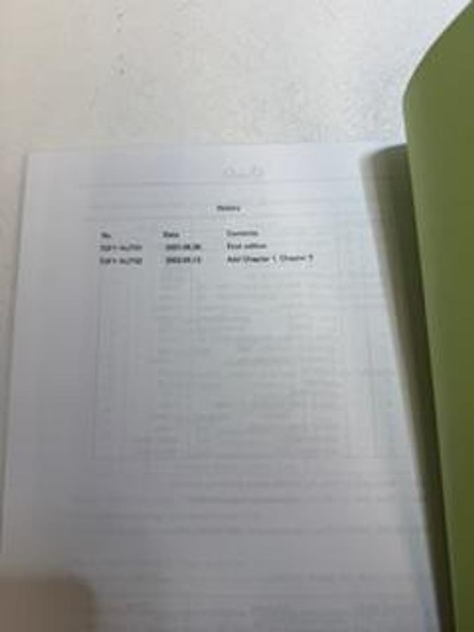 Used Makino Instruction Manual Sinker EDM MGH Generator Model Plan