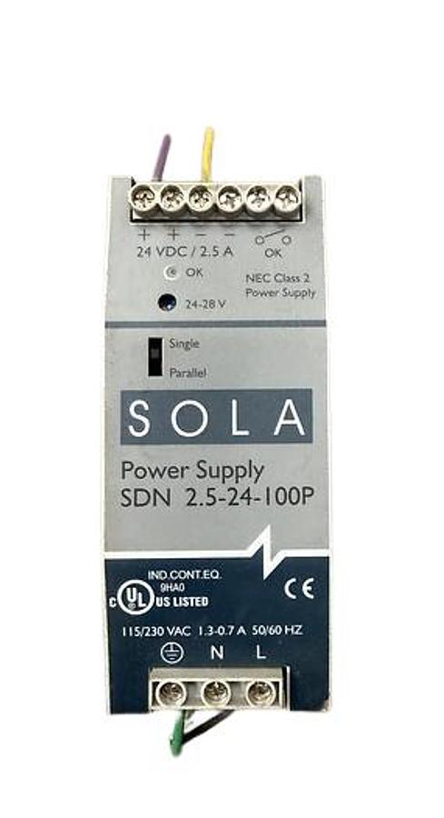 Used Sola Power Supply, SDN 2.5-24-100P TESTED 