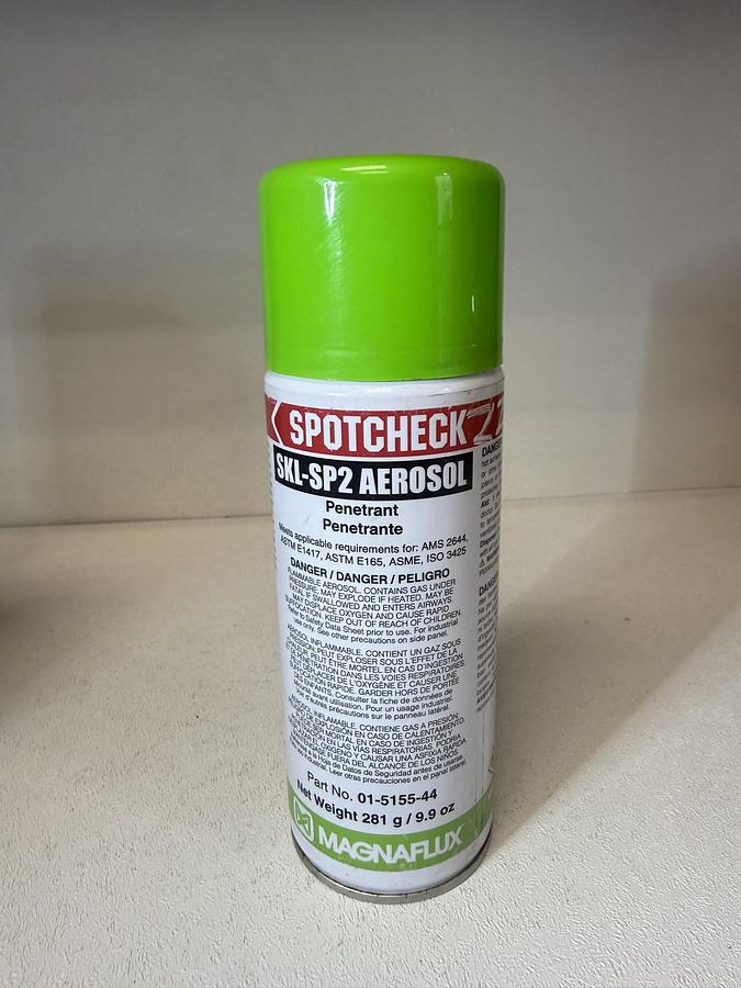 Used Magnaflux Spotcheck SKL-SP2 Aerosol Penetrant Exp. Mar 2026 GHA-8