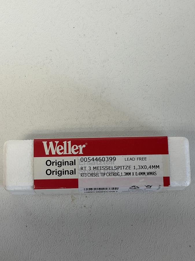 Used Weller Chisel tip RT3 1.3mm x 0.4mm