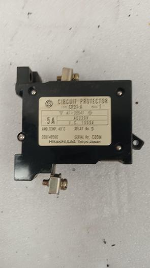 Used HITACHI CP31-A CIRCUIT PROTECTOR 5A 220VAC 1-POLE DELAY No.S GHA-157-C3