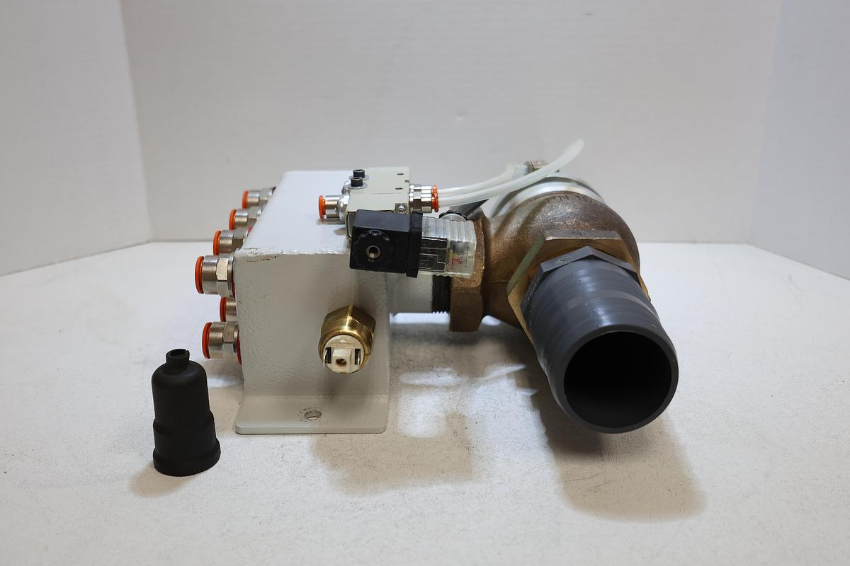 Used UNITEAM CNC Pneumatic Valve Assembly PN16 Vesta Actuator Manifold Used