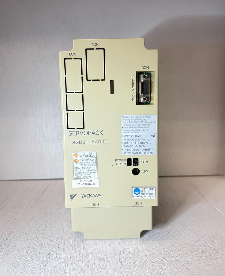Used Yaskawa SGDB-15ADG Servo Pack Servo Drive GHA-177