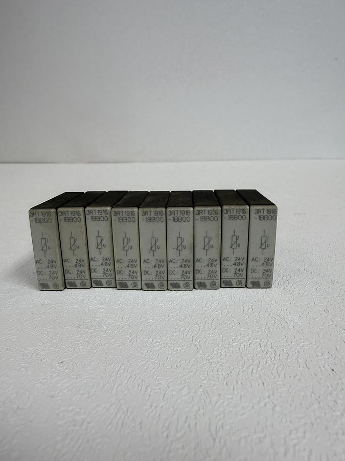 Used (Lot of 9) Siemens 3RT1916-1BB00 Surge Suppressor Module GHC-40