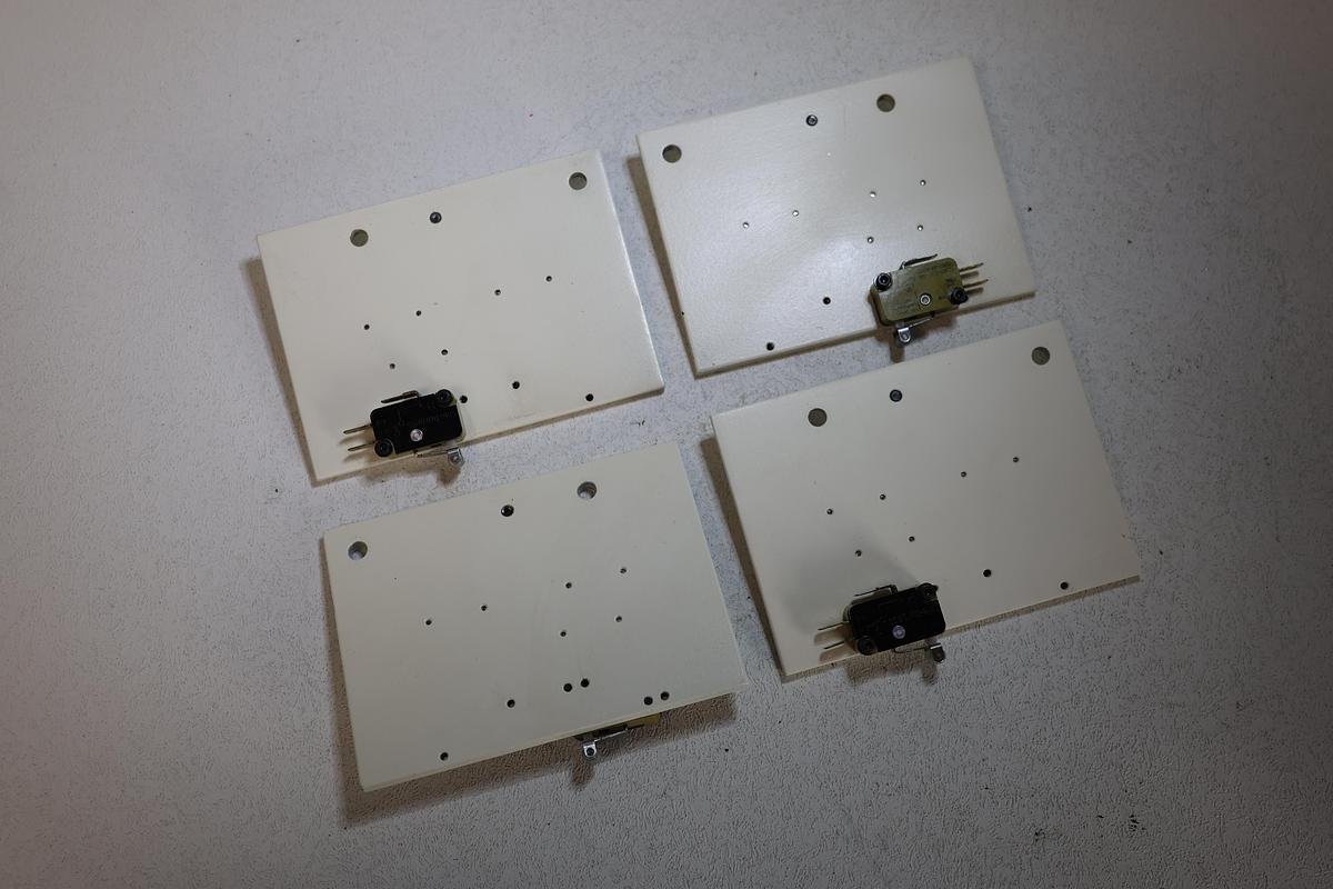 Used Lot 4 Agilent Industrial Mounting Plate w/ Saia-Burgess Limit Switch Automation Sensor Assembly GHA-185