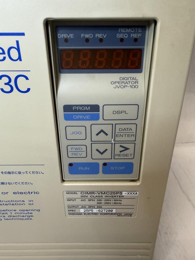 Used Yaskawa Varispeed CIMR-VMC25P5-XXXA Inverter 626VM3C Spindle Drive GHA-178