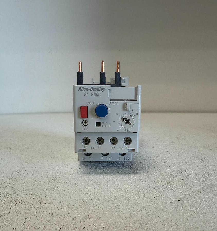 Used Allen Bradley E1 Plus Overload Relay 193-EEDB, 3.2-16A GHGC-15