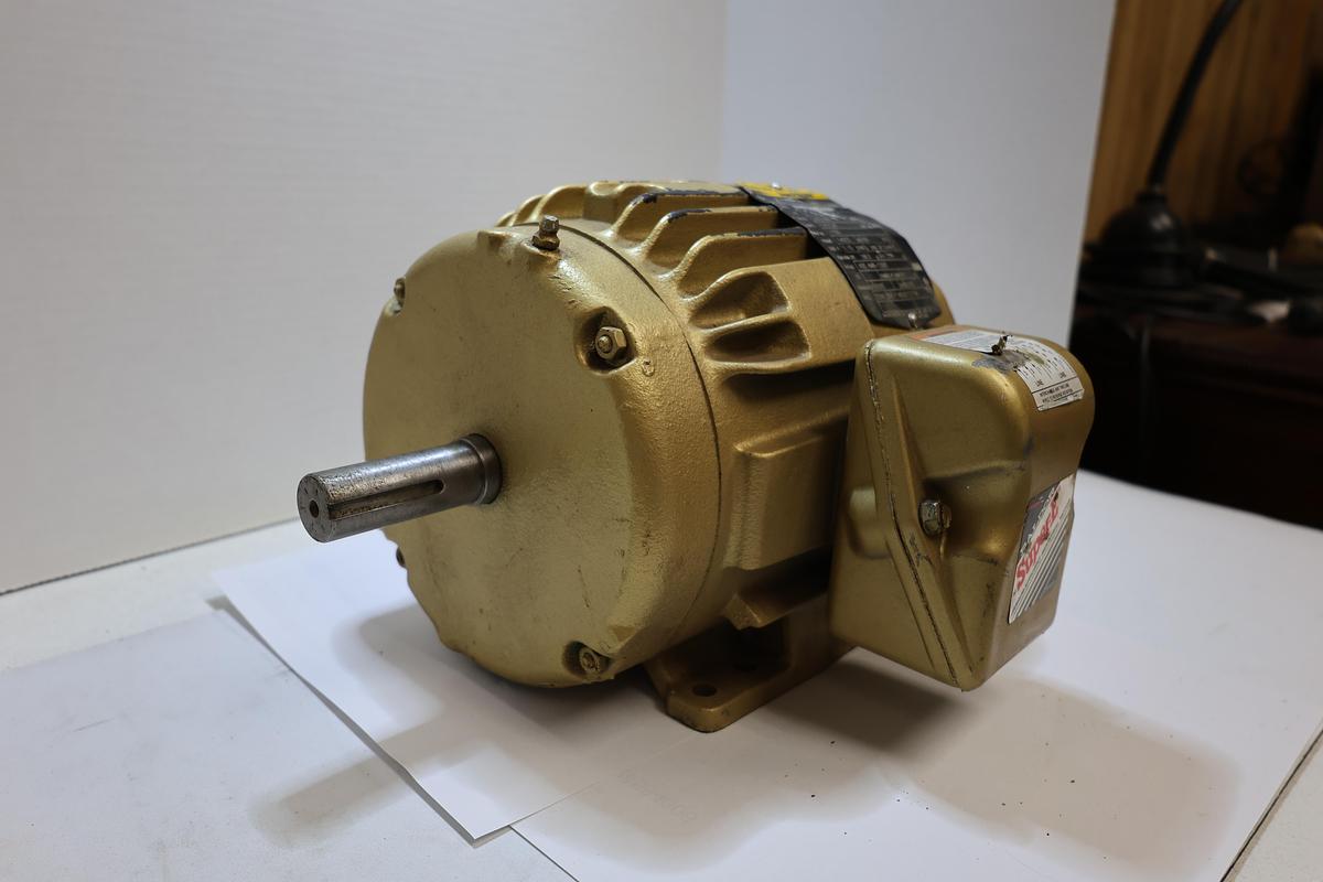 Used Baldor Reliance Super-E 2HP Electric Motor 230/460V 3PH 1755RPM 145T Used