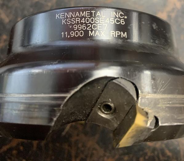 Used Kennametal KSSR400SE45C6 Face Mill GHA-gs15