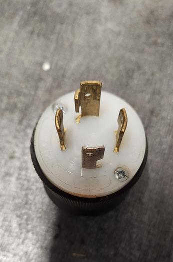 Used Hubbell HBL2711, 30A Insulgrips Twist-Lock Plug, 125/250V 3 Pole 4 Wire - GHA-125