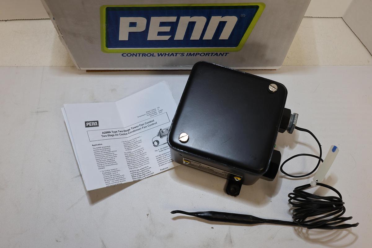 Johnson Controls PENN A28MA Two-Stage Fan Control 40-120°F New NOS