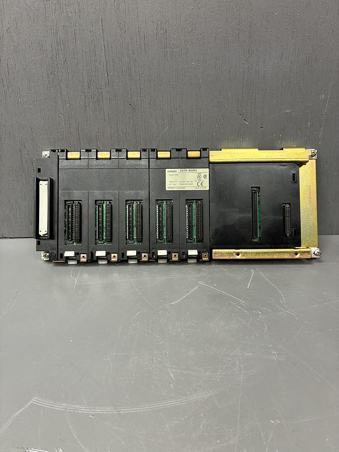 Used OMRON CS1W-BC053 Backplane Rack | 5-Slot Base Unit for CS1 PLC GHC-34