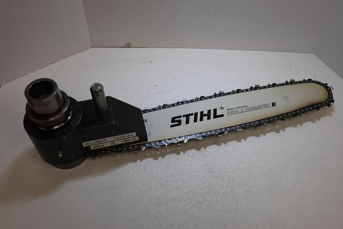 Used UNITEAM 19" Stihl Rollomatic E Chainsaw Bar Attachment Sharp Chain Used