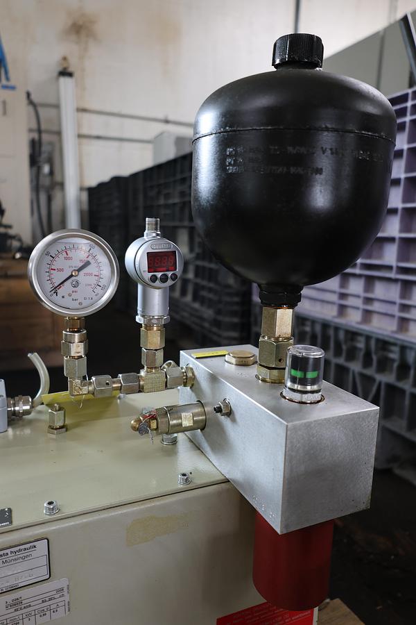 Used Mewesta Hydraulik Hydraulic Power Unit HPU 400V 3kW Accumulator 2750RPM