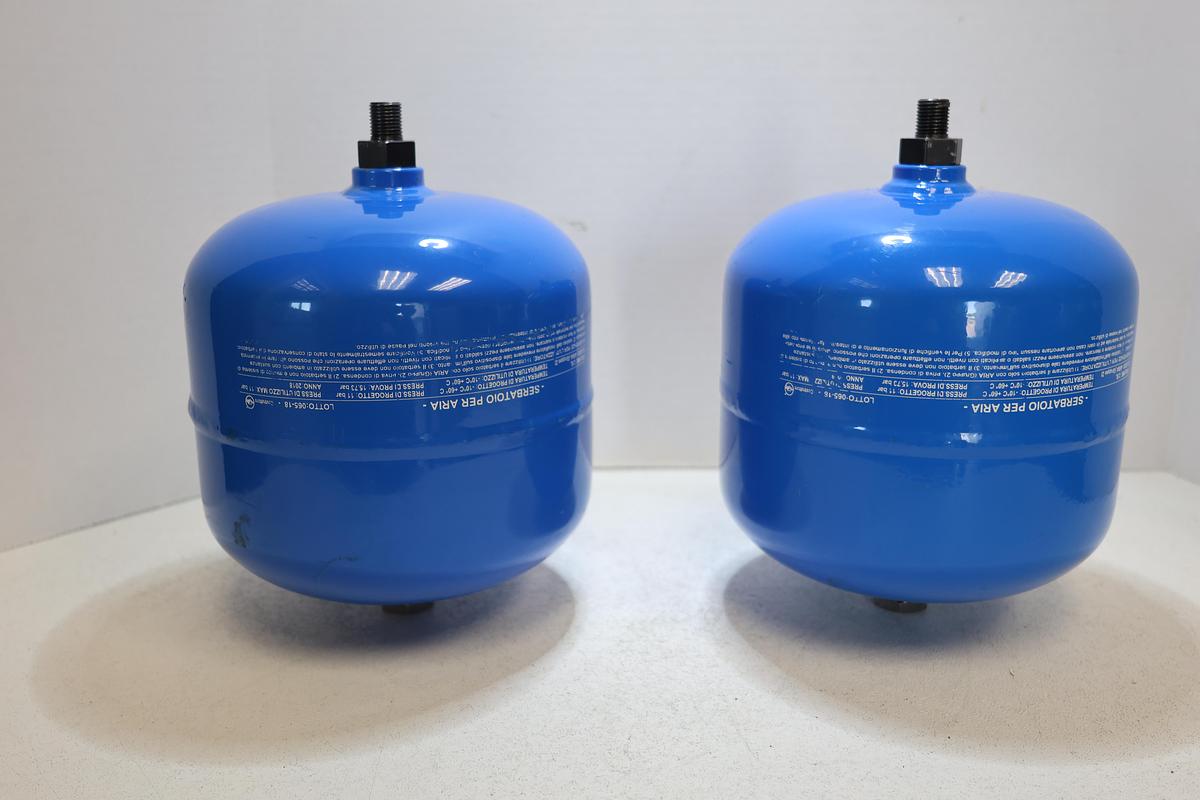 Used Rocco 2.5L Compressed Air Reservoir Tank 11 Bar Steel Receiver Made Italy
