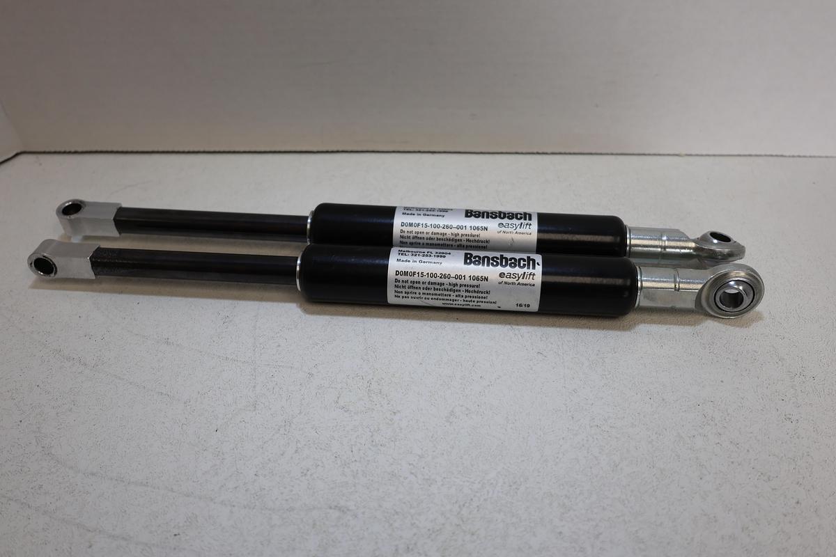 Used Bansbach Easylift Gas Spring Strut DOM0F15-100-260-001 1065N Lot of 2