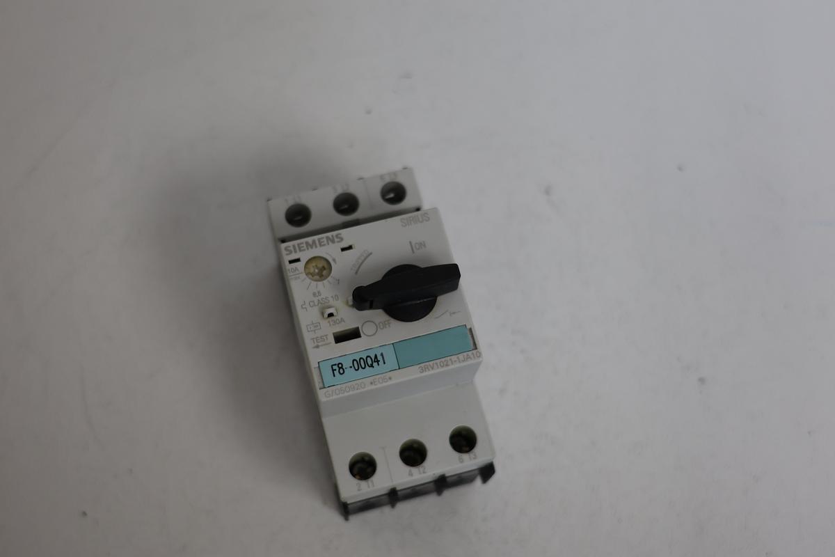 Used Siemens 3RV1021-1JA10 Motor Protection Circuit Breaker – 3RV10 Series, GHA-160