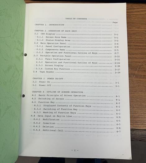 Used Makino Instruction Manual NC Electrical Discharge Machine MGE Power Supply Operation GHGC-D22