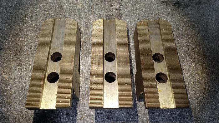 Used ALUMINUM SERRATED SOFT JAWS (set of 3)- GHA-30